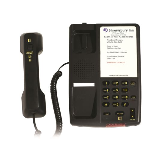 Inn-Phone® Single-Line Telephone with Speakerphone, Black